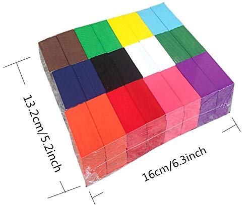 120 pcs Colourful Wooden Set for Kids Educational Building Wooden Blocks Toy