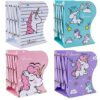 Expandable Metal Book Holder Shelf Rack - Unicorn