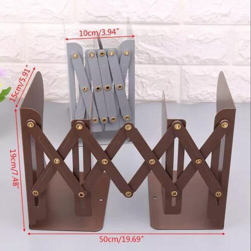Expandable Metal Book Holder Shelf Rack - Unicorn