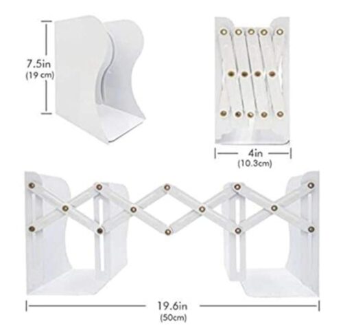 Expandable Metal Book Holder Shelf Rack - Unicorn