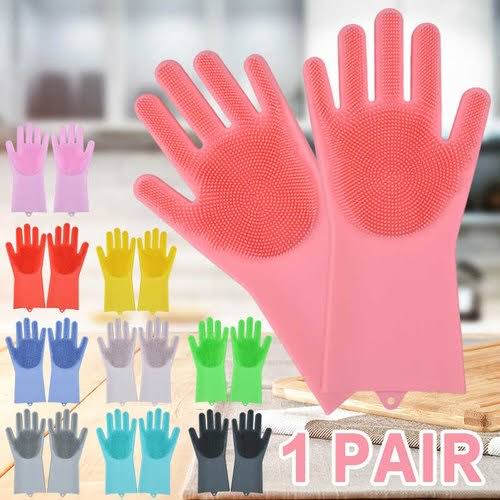 Silicone Scrubbing Gloves