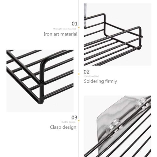 Multipurpose Kitchen Bathroom Rectangular Shelf / Rack