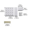 Punch-Free Wall Mount Pegboard Organizer Storage Shelf