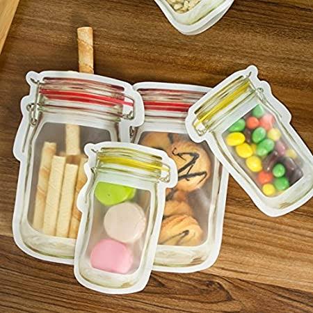 Reusable ZipLock Mason Jar Bags