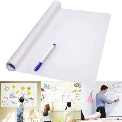 Self Adhesive Erasable White Board Sticker with Marker