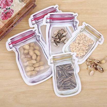 Reusable ZipLock Mason Jar Bags