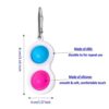 Simple Dimple Fidget Toy Mini Keychain