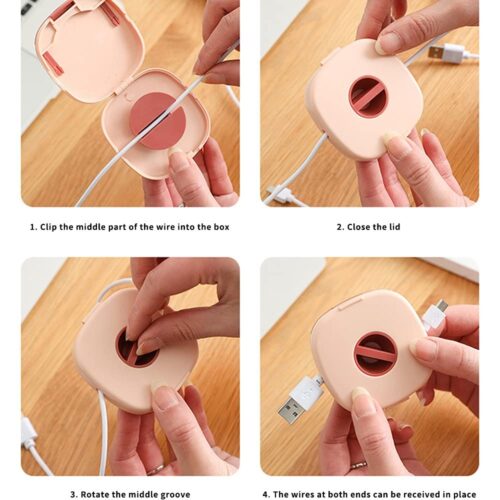 Earphone / Data Cable Winder & Mobile Holder