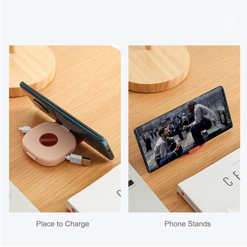 Earphone / Data Cable Winder & Mobile Holder