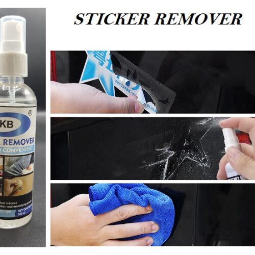 Sticker / Sticky Residue Remover Spray (100ml) with Scrapper