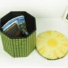 Foldable Velvety Fruit Storage Box Stool - Premium Heavy Quality