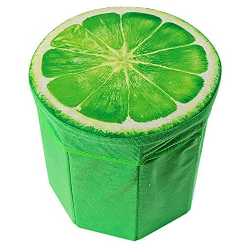 Foldable Velvety Fruit Storage Box Stool - Premium Heavy Quality