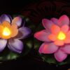 Water Sensor Flameless Lotus LED Candle Tea Lights - Set of 6