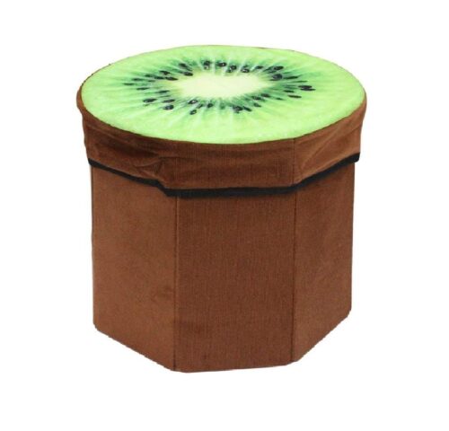 Foldable Velvety Fruit Storage Box Stool - Premium Heavy Quality