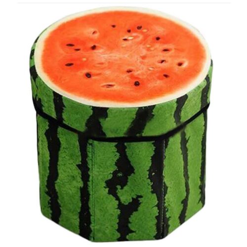 Foldable Velvety Fruit Storage Box Stool - Premium Heavy Quality