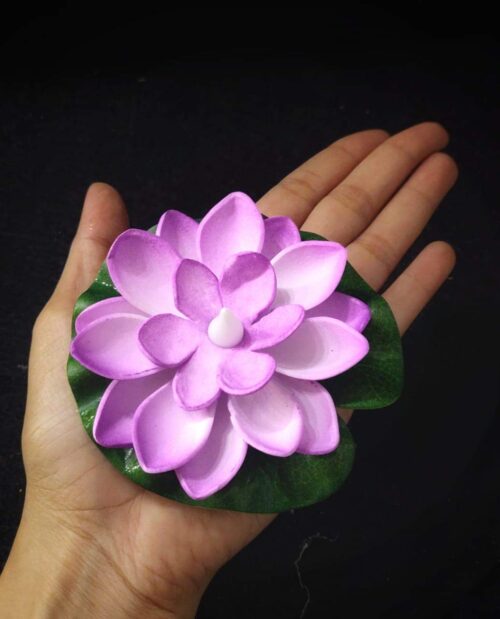Water Sensor Flameless Lotus LED Candle Tea Lights - Set of 6