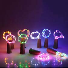 20 LED Bottle Cork String Lights - 2 Meter - Pack of 5
