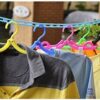Windproof Anti-Slip Clothes Drying Nylon Rope with Hooks - 5 Meter