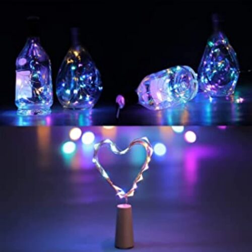 20 LED Bottle Cork String Lights - 2 Meter - Pack of 5