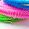 Windproof Anti-Slip Clothes Drying Nylon Rope with Hooks - 5 Meter