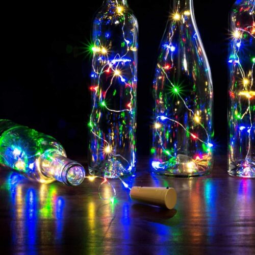 20 LED Bottle Cork String Lights - 2 Meter - Pack of 5