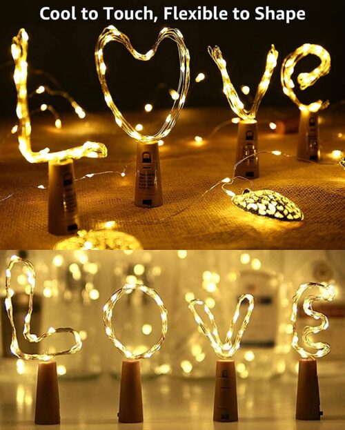 20 LED Bottle Cork String Lights - 2 Meter - Pack of 5