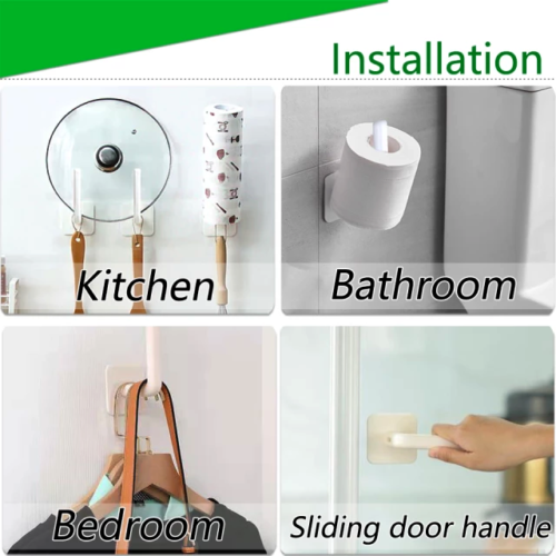 Multifunctional Self Adhesive Helping Hook Holder - Pack of 4