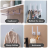 Multifunctional Self Adhesive Helping Hook Holder - Pack of 4