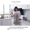 Waterproof Kitchen Apron With Pocket and Side Hand Wipe Napkins