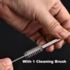 Stainless Steel Straw Set of 4 with Cleaning Brush