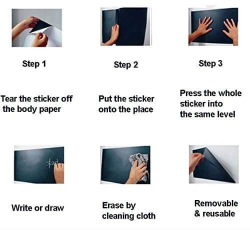 Self Adhesive Erasable Green Board Sticker For Writing with Chalk