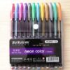 Neon Metal Color Pen Set of 12