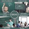 Self Adhesive Erasable Green Board Sticker For Writing with Chalk