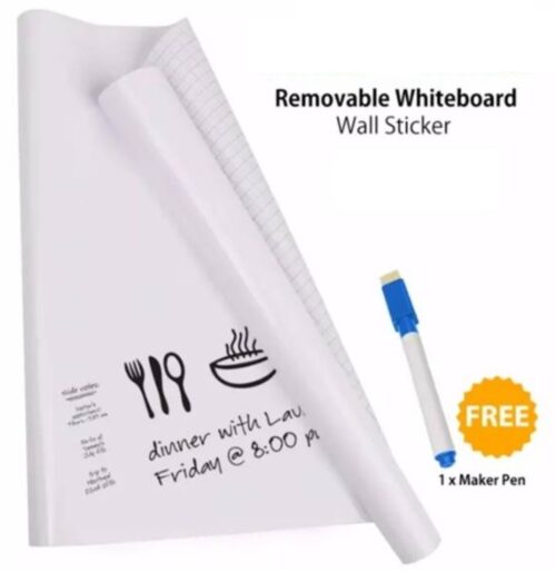 Self Adhesive Erasable White Board Sticker with Marker