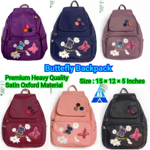 Butterfly / PINK Back-Pack - Premium Imported Heavy Quality
