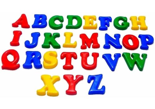 Magnetic Combo of Capital Letters & Numbers for Educating Kids in Fun
