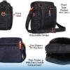 Unisex Crossbody Sports Sling Messenger Bag - Vertical