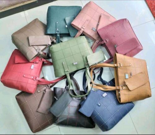 Checks Tote Handbag