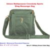 Unisex Crossbody Sports Sling Messenger Bag - Vertical