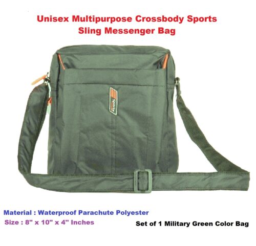 Unisex Crossbody Sports Sling Messenger Bag - Vertical