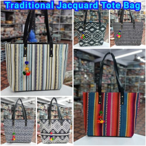Traditional Jacquard Tote Bag