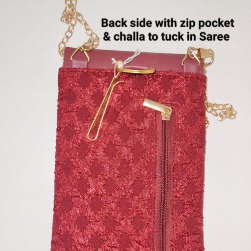 Chanderi Mobile Sling with waist Clip (Chhalla)