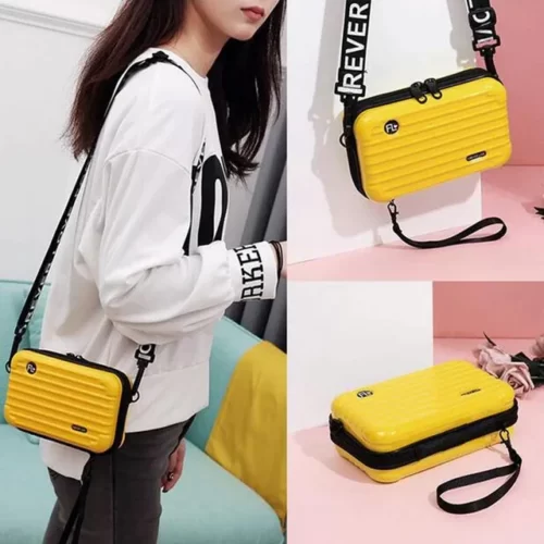 Mini Suitcase Hardcase Clutch Sling Bag