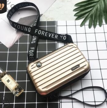 Mini Suitcase Hardcase Clutch Sling Bag