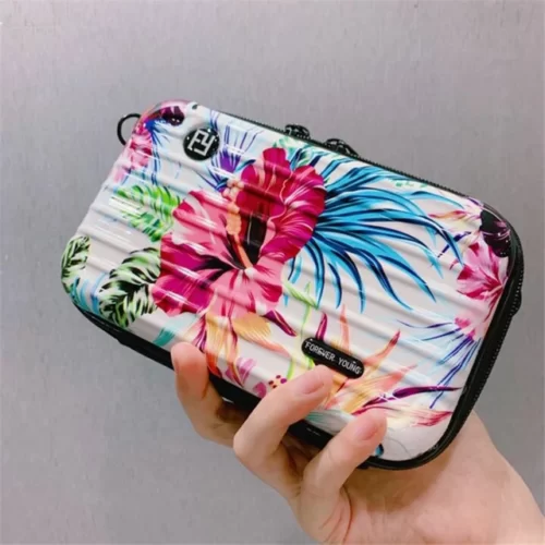 Mini Suitcase Hardcase Clutch Sling Bag