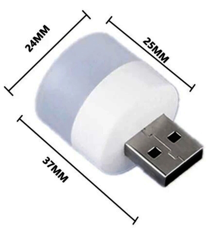Portable Mini USB LED Bulb Lamp - 1 Watt
