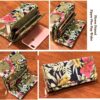 Flower Printed Satin Wallet