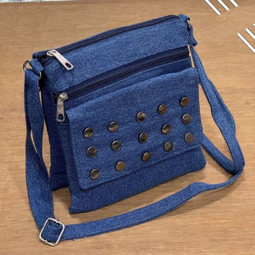 Studded Denim Sling