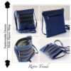 Denim Zipper Sling Bags