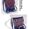 Denim Zipper Sling Bags
